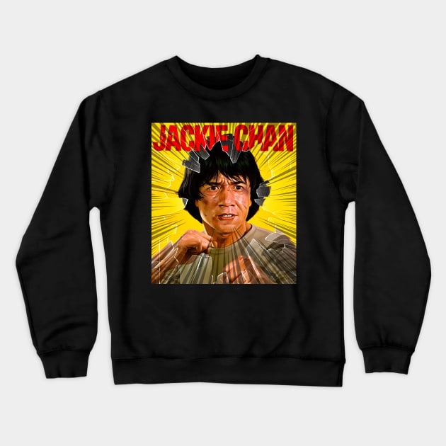 Jackie Chan art versi comic Crewneck Sweatshirt by jokyhils